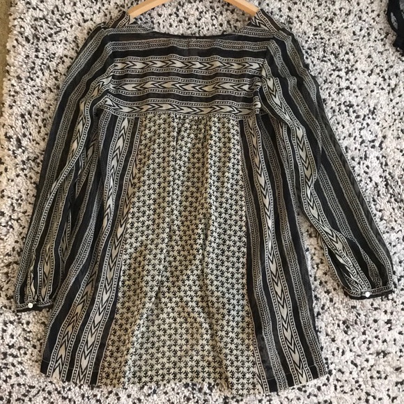 •Free People• Sheer Patterned Blouse - Picture 5 of 12
